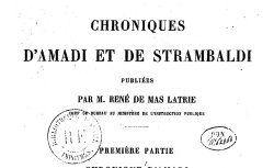 Accéder à la page "Chroniques d'Amadi et de Strambaldi"