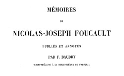Accéder à la page "Mémoires de Nicolas-Joseph Foucault"