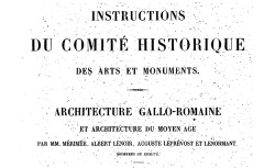 Accéder à la page "Instructions du Comité historique des arts et monuments"