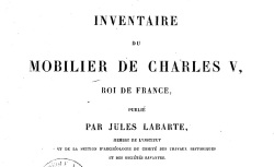 Accéder à la page "Inventaire du mobilier de Charles V"