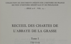 Accéder à la page "Recueil des chartes de l'abbaye de La Grasse"