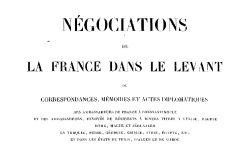 Accéder à la page "Négociations de la France dans le Levant"