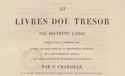 Accéder à la page "Li livres dou tresor, par Brunetto Latini"