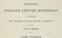 Accéder à la page "Journal d'Olivier Lefèvre d'Ormesson"