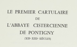 Accéder à la page "Premier cartulaire de l'abbaye de Pontigny (XIIe-XIIIe siècles) (Le)"