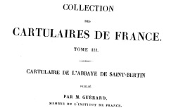 Accéder à la page "Cartulaire de l'abbaye de Saint-Bertin"