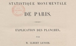 Accéder à la page "Statistique monumentale de Paris"