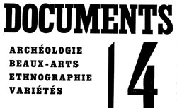 Documents, n° 4, 1930