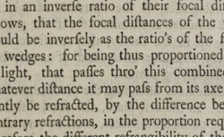 DOLLOND, John (1706-1761) An account of some experiments concerning the different refrangibility of light