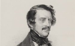 Gaetano Donizetti, lithographie d'Auguste Lemoine. 1840