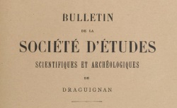 Accéder à la page "Société d'études scientifiques et archéologiques de Draguignan"