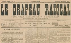 Accéder à la page "Drapeau radical (Le) : Journal républicain de combat"