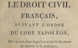 Accéder à la page "Toullier, Charles-Bonaventure-Marie. Le droit civil français, suivant l'ordre du Code Napoléon, 1re édition"