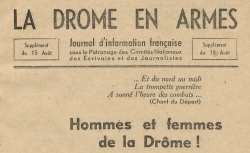 Accéder à la page "Drôme en armes (supplément à La)"