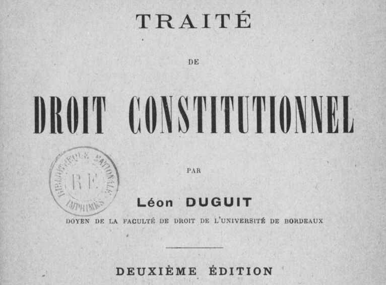 Accéder à la page "Duguit, Léon. Traité de droit constitutionnel, 2e éd."