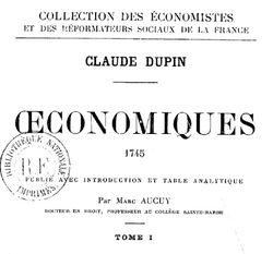 Accéder à la page "Dupin, Claude (1686-1769) "