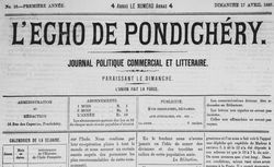Accéder à la page "Echo de Pondichéry (L')"