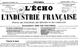 Accéder à la page "Écho de l'industrie française (L')"