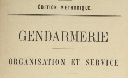 Accéder à la page "Gendarmerie"