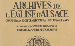 Accéder à la page "Société d'histoire de l'Eglise d'Alsace"