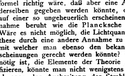 EINSTEIN, Albert (1879-1955) Entwicklung unserer Anschauungen über das Wesen und die Konstitution der Strahlung