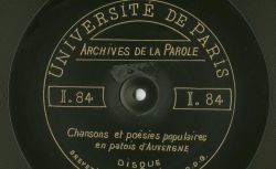 Accéder à la page "Enregistrements à la Sorbonne, Paris, 1911-1914"