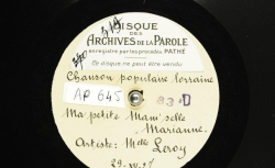 Accéder à la page "Archives de la Parole (1928)"