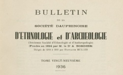 Accéder à la page "Société dauphinoise d'ethnologie et d'anthropologie (Grenoble)"
