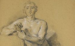 Etude pour le portrait du duc de Chaulnes en Hercule. Nattier, 1746