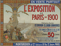 L'Exposition de Paris de 1900, publication illustrée d'environ 2000 gravures, , affiche de Luigi  Loir