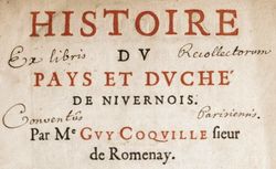 Accéder à la page "Coquille, Guy (1523-1603)"