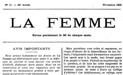 Accéder à la page "Femme (Paris. 1879) (La)"