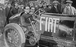 Agence Rol, Arpajon, Eldridge et son mécanicien Edge sur Fiat, 1924