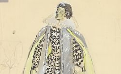 Fonds Louis Jouvet, maquette de costume par Christian Bérard. Dom Juan, actes IV et V (L. Jouvet), ASP, MAQ-7459