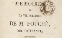 Accéder à la page "Fouché, Joseph, Mémoires"