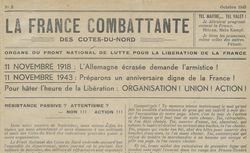 Accéder à la page "France combattante des Côtes-du-Nord (La)"