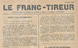 Accéder à la page "Franc-tireur (Le) (édition zone sud)"
