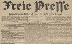 Accéder à la page "Freie Presse für Elsass-Lothringen"
