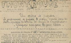Accéder à la page "Front rouge. Journal communiste du carrefour de Villejuif"