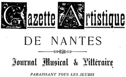 Accéder à la page "Gazette artistique de Nantes"