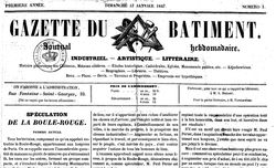 Accéder à la page "Gazette du bâtiment (Paris. 1847)"