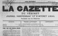 Accéder à la page "Gazette du Vésinet (La)"