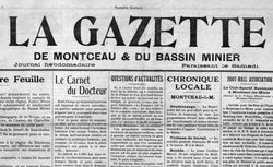 Accéder à la page "Gazette de Montceau et du bassin minier (La)"