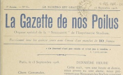 Accéder à la page "Gazette de nos poilus (La)"