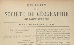 Accéder à la page "Société de géographie de Saint-Quentin"