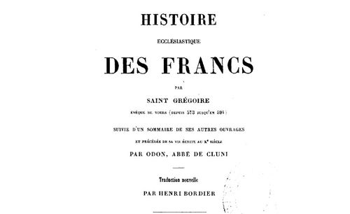 Accéder à la page "Grégoire de Tours, Histoire des Francs"