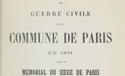 Accéder à la page "La Guerre civile et la Commune de Paris en 1871"