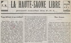 Accéder à la page "Haute-Saône libre (La)"