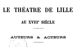 Accéder à la page "Autour du Théâtre de Lille"