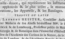 HEISTER, Lorenz (1683-1758) Chirurgie